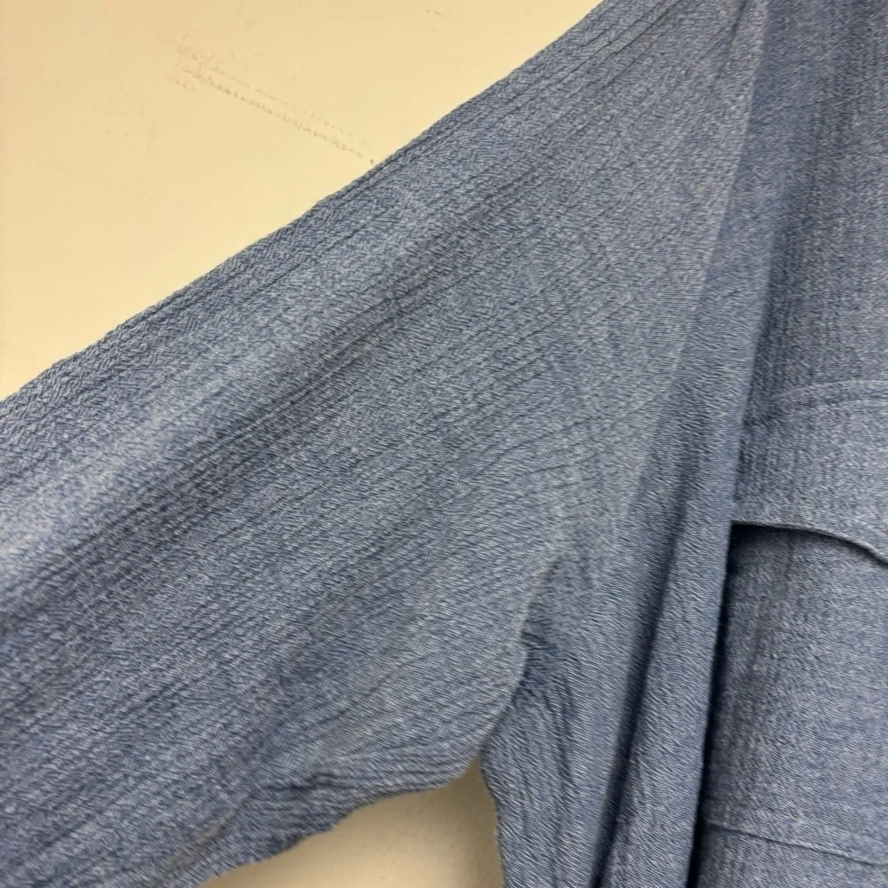 Lucky Brand Chambray Tie Front Dress